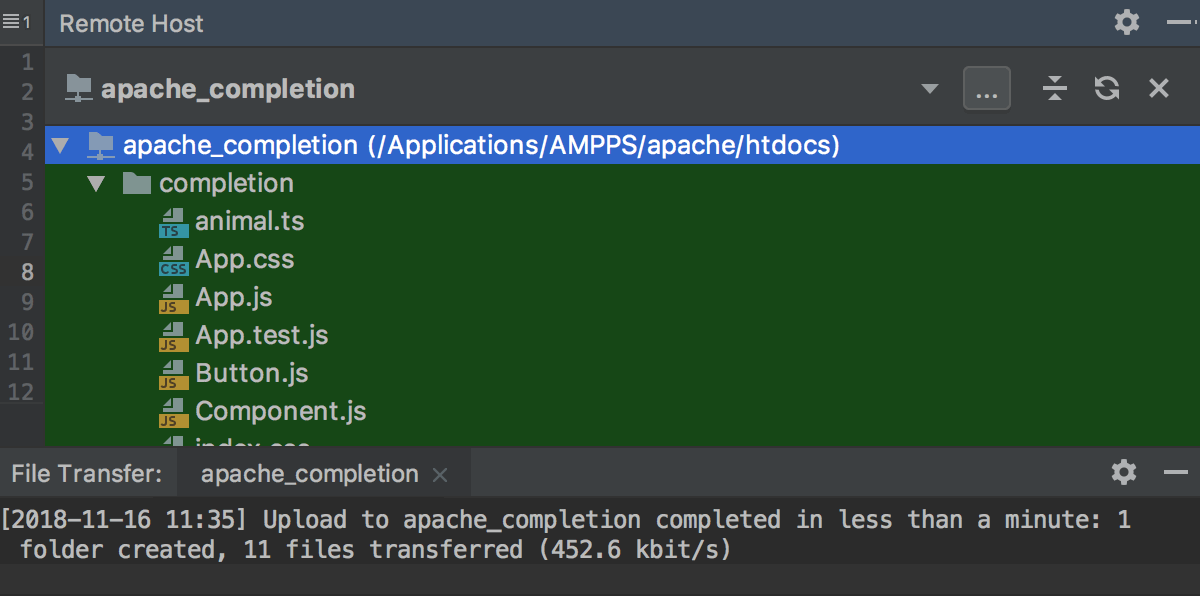 Upload and download files PyCharm Documentation