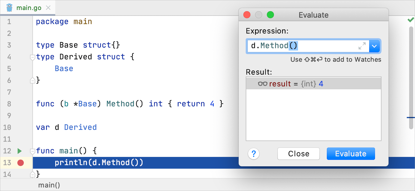 Expression result is calculated