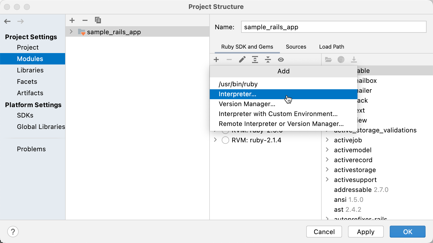 configure-a-ruby-interpreter-intellij-idea-documentation