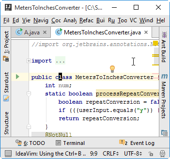 Vim emulation Normal mode