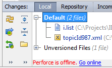 Perforce offline2