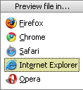 Preview in browser1