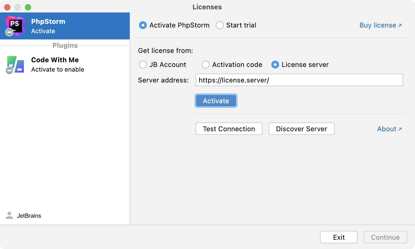 free phpstorm license server