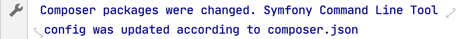 Symfony auto-configuration message in Composer Log