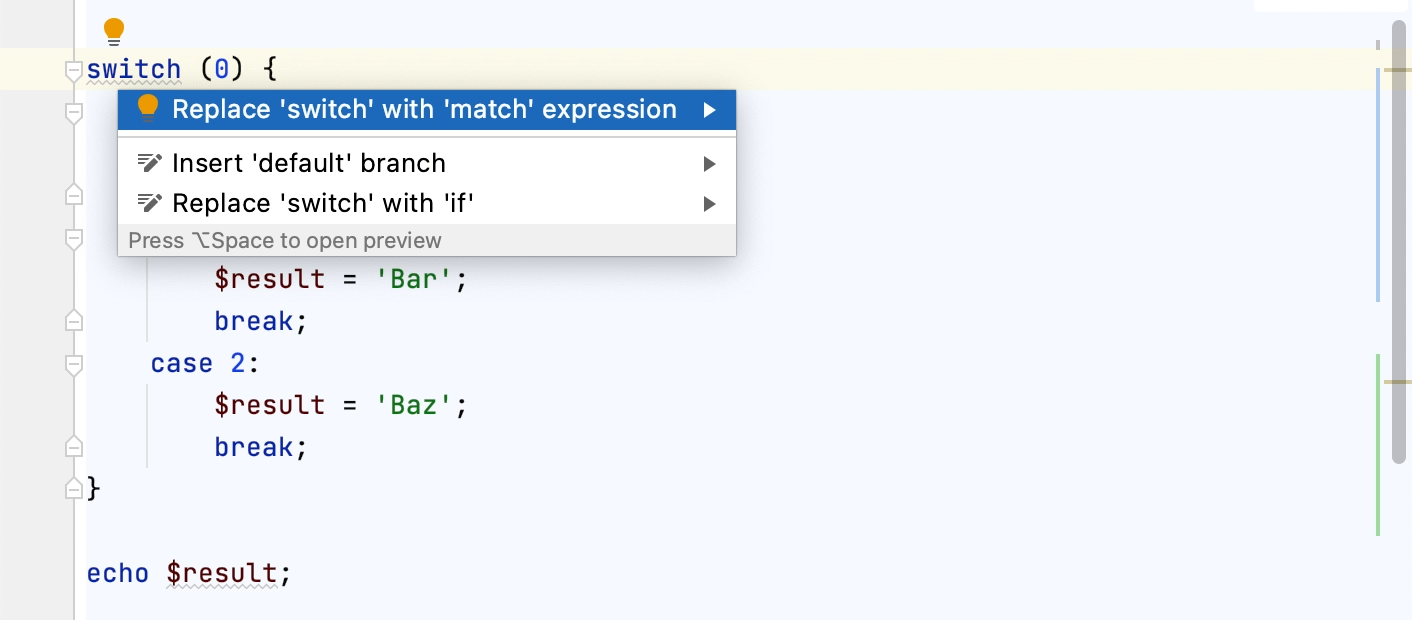 Converting a switch statement to a match expression