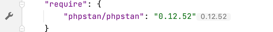 Gutter icon for phpstan settings in composer.json