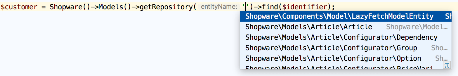 Shopware: complete Doctrine repository