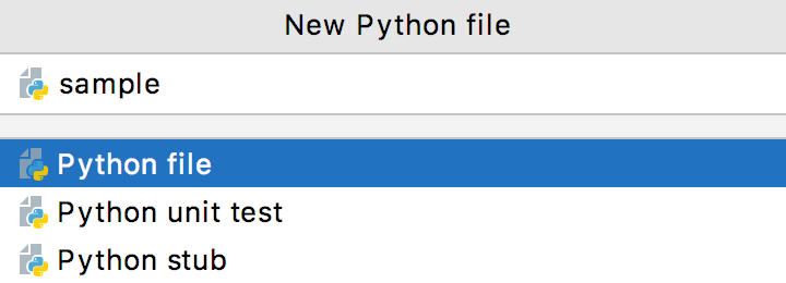 Adding a new Python file