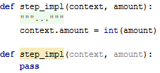 Py duplicated step definition