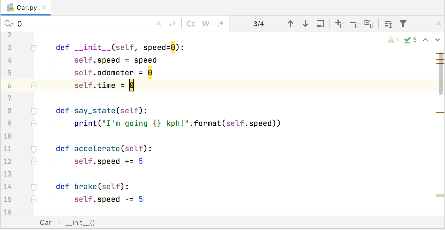 highlight-usages-pycharm-documentation