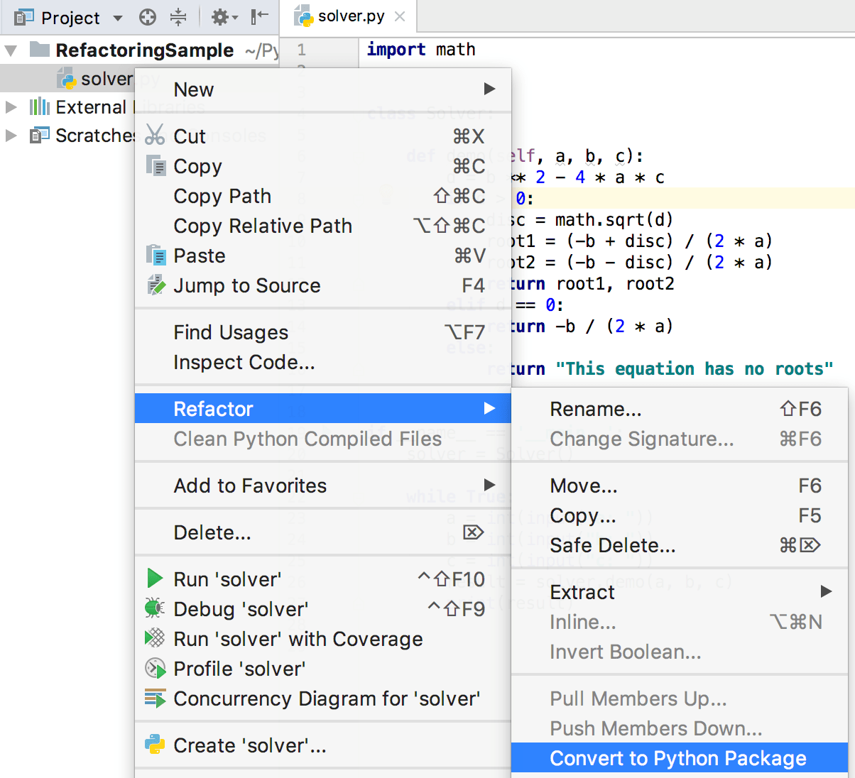 Refactor a Python module to a package