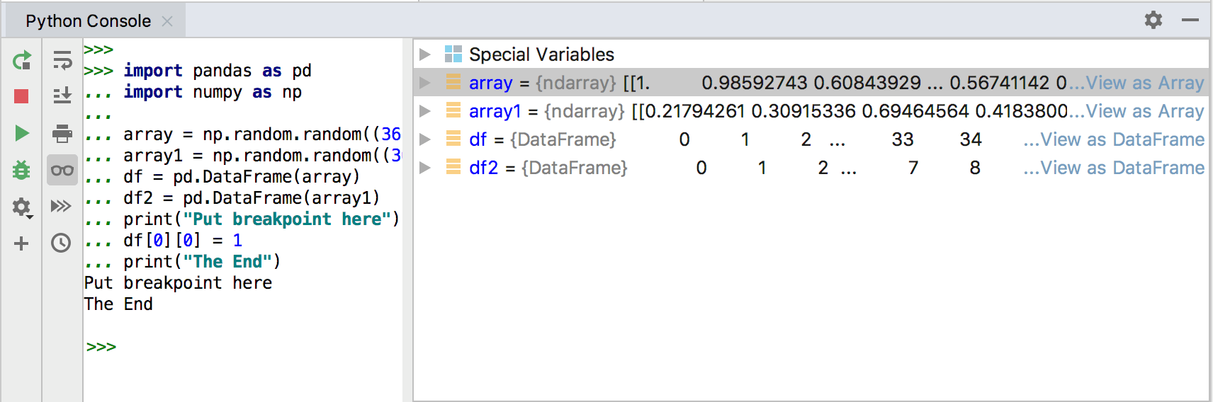 python-console-pycharm-documentation