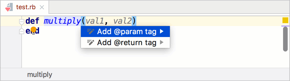 Add param tags