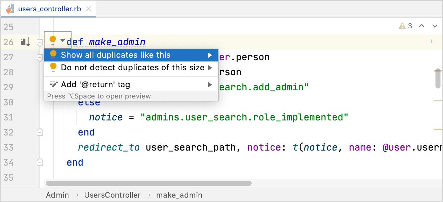 Detecting duplicates on-fly