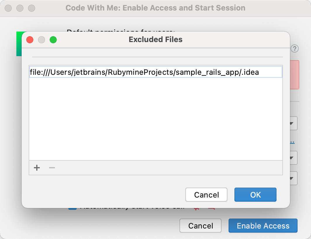 Exclude files