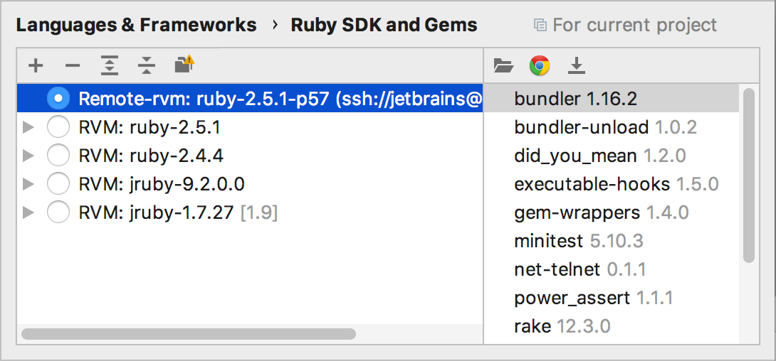 Ruby SDK and Gems page