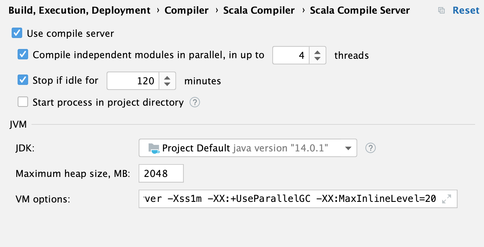 Scala compiler server