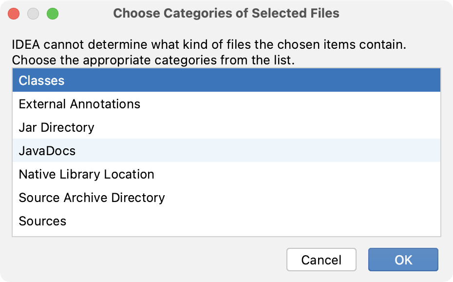 Adding classes to a library