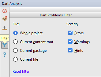 Analysis tool window | Documentation