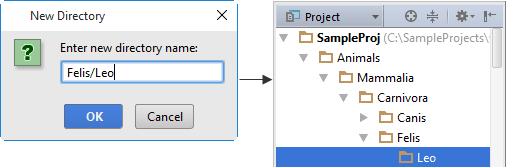 New Directory dialog
