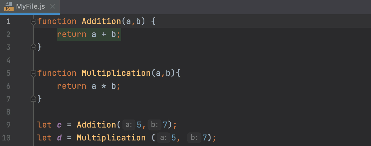 JSDoc comments | WebStorm Documentation