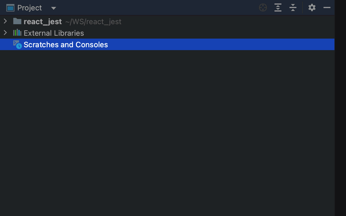 Project tool window Storm Documentation