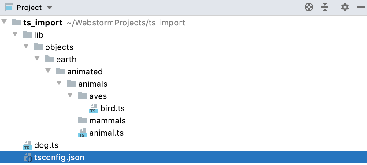 TypeScript: sample project structure