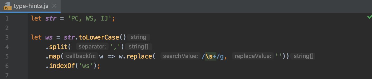 Return types for chained methods