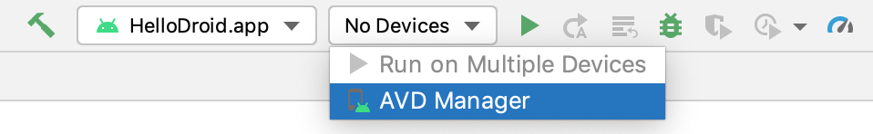 launch AVD Manager
