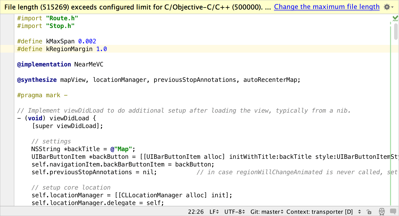 File size and length limits | AppCode Documentation