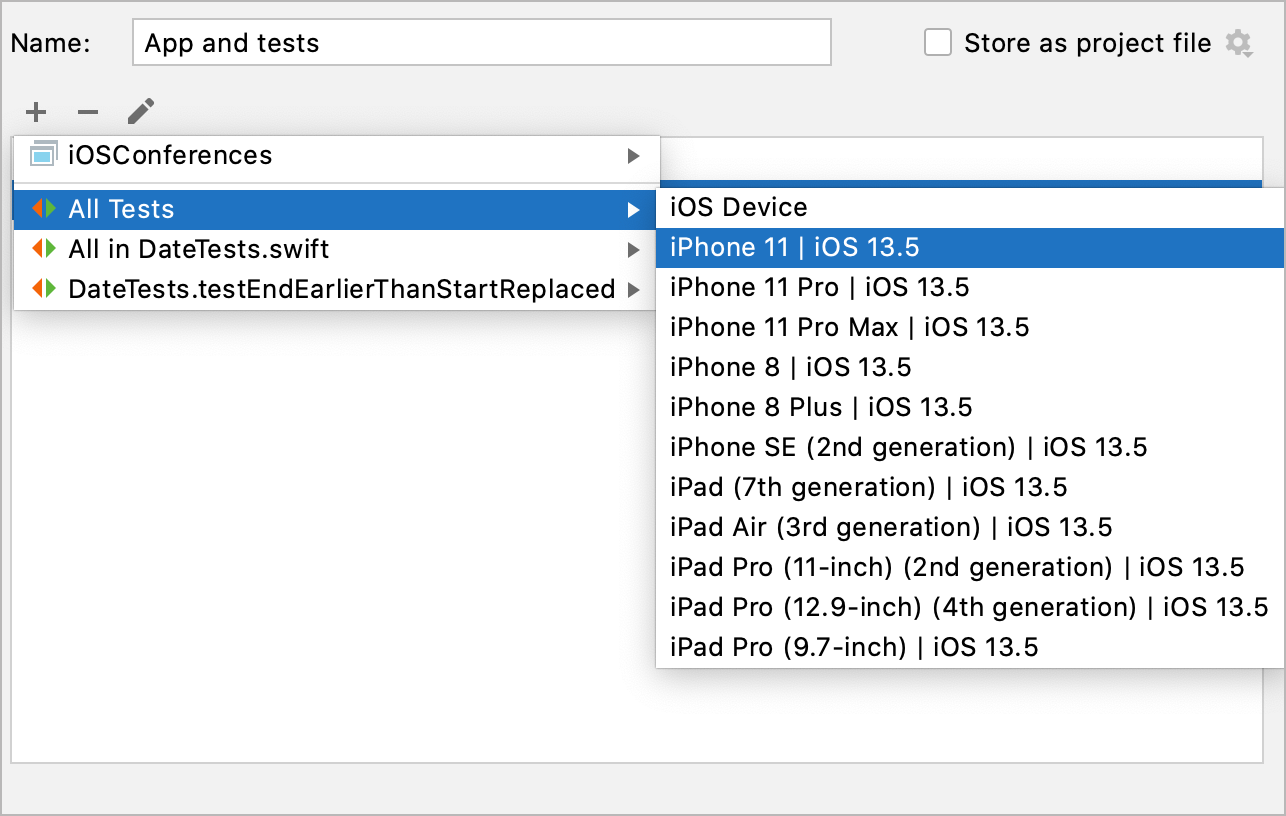 Select devices for compound configuration