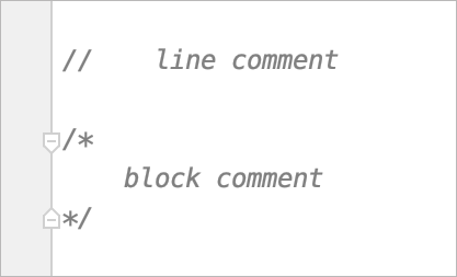 Comments at first column: OFF
