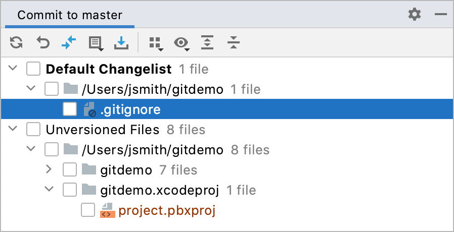 .gitignore added to Git