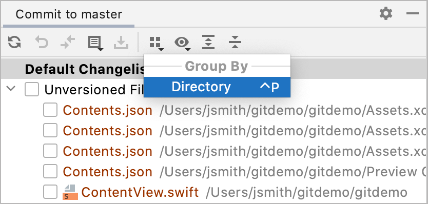 Group by directory