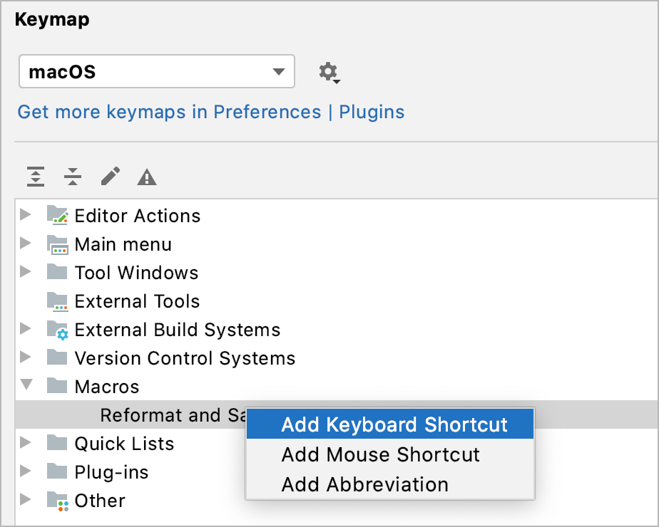 Add Keyboard Shortcut
