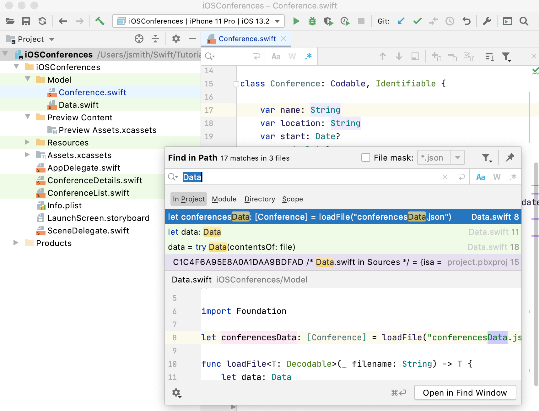 Scope highlighting