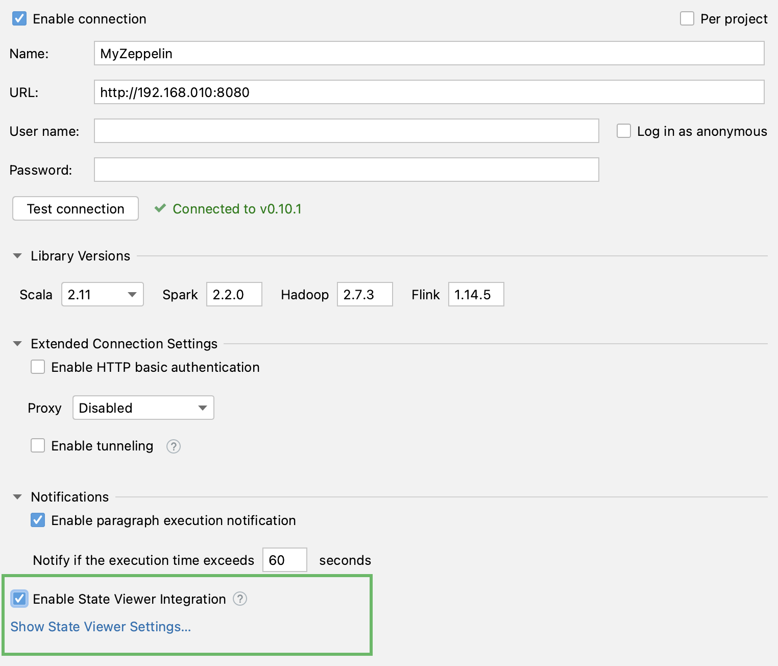 Enabling State Viewer