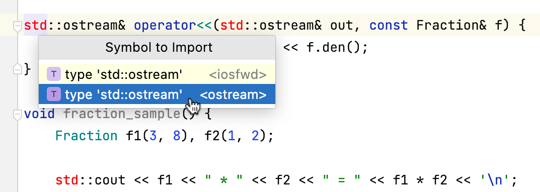 Cl autoimport options