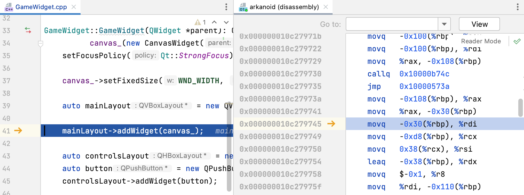 Disasm on demand example