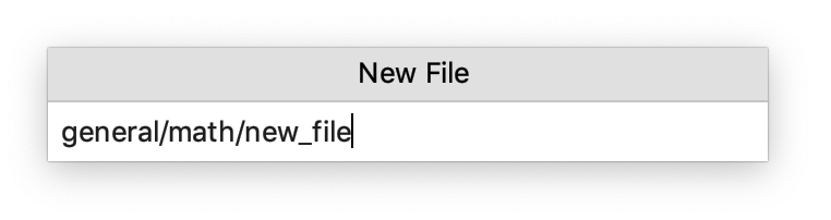 Creating a new file with nested directories