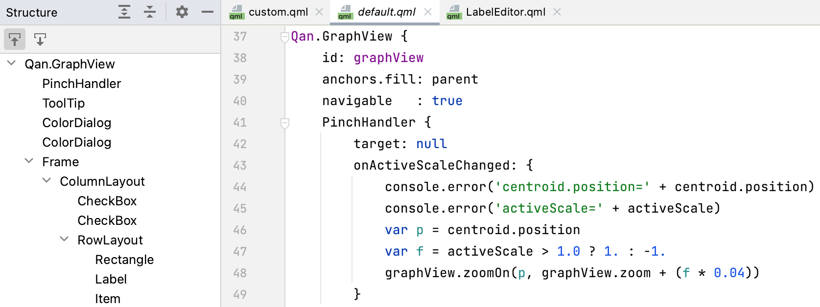 QML file structure