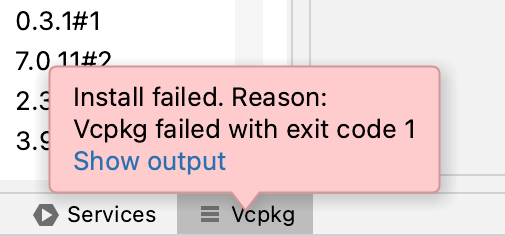 Intallation error message