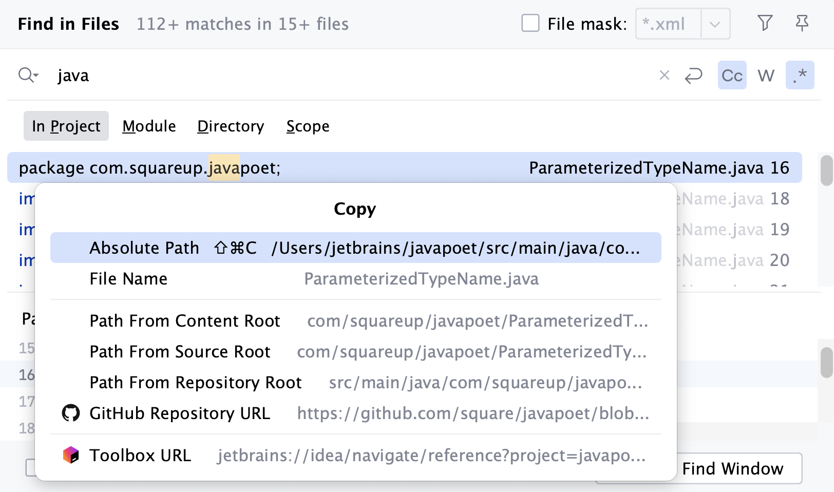 Search And Replace A Target Within A Project | Intellij Idea Documentation