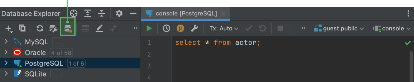 Disconnect Database Configure database connections | DataGrip Documentation