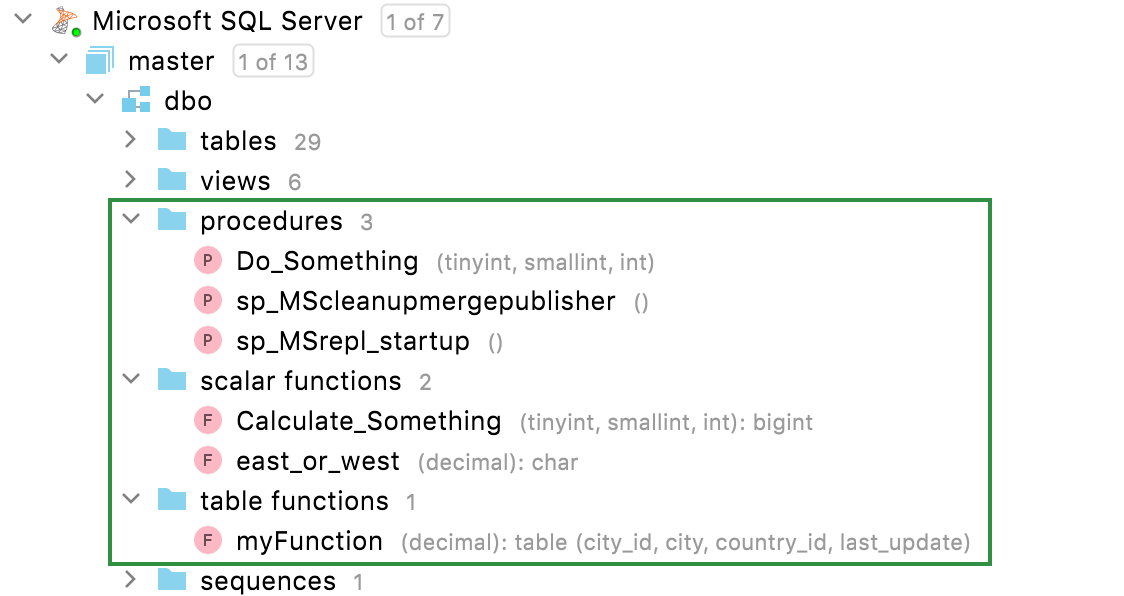 Separate Procedures and Functions