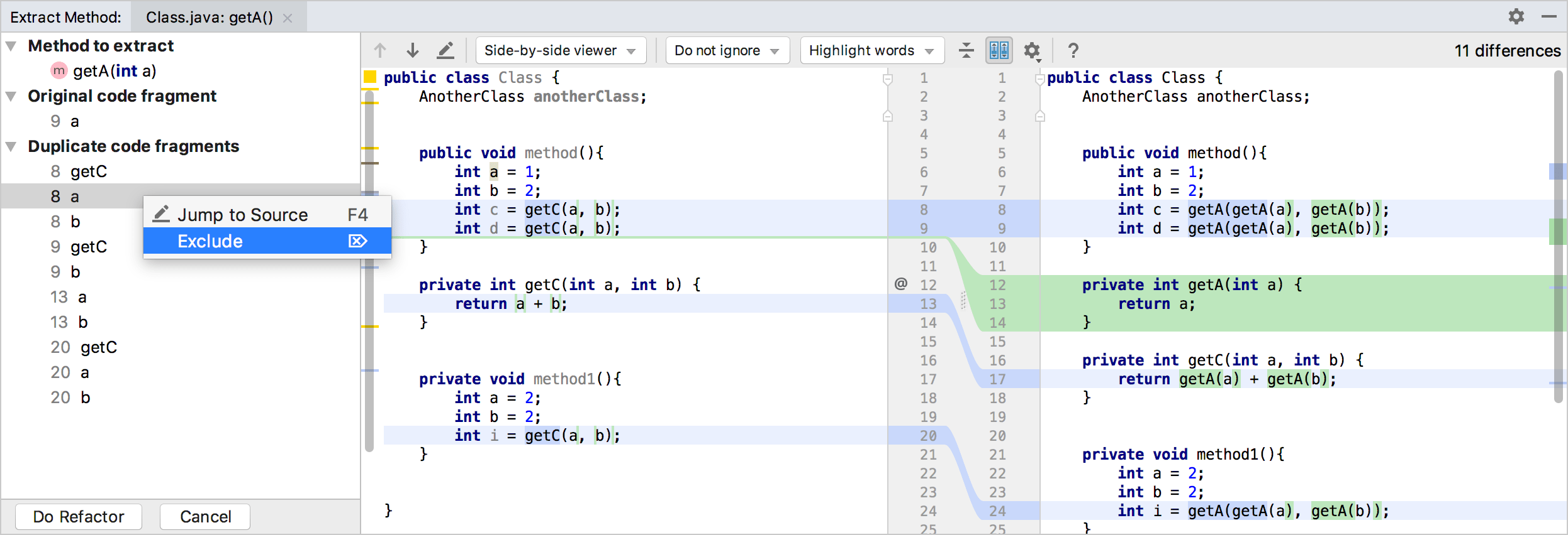 Duplicate analysis