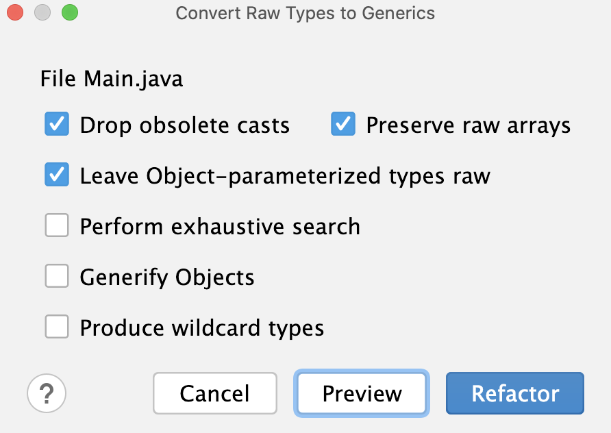 Convert Raw Types to Generics