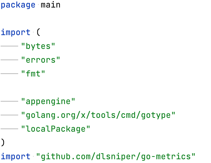 Move all
                        packages to a single group