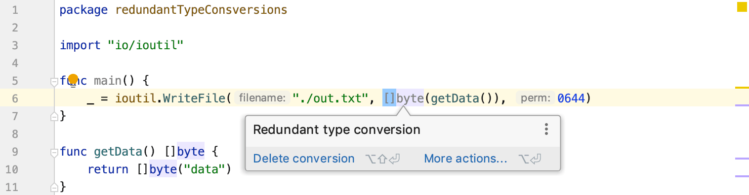 Redundant type conversions