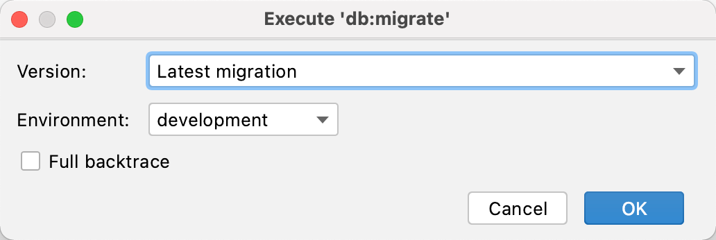 bredde tidsskrift ukuelige Run Rake tasks | RubyMine Documentation